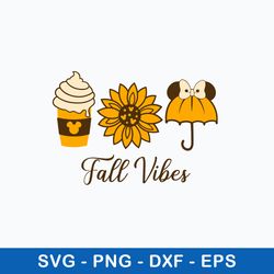Mouse Head Fall Vibes Svg, Disney Svg, Png Dxf Eps File
