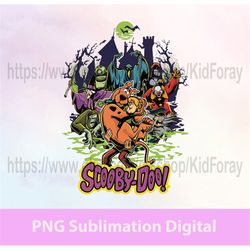 Vintage Horror Movie PNG, Vintage Scooby Doo PNG, Scary Movie PNG