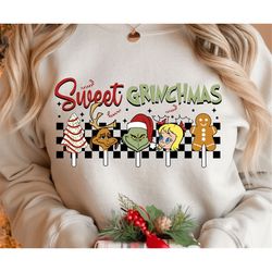 Sweet Grnchmas Png, Merry Grnchmas PNG, Christmas png, Funny Christmas png, Retro Christmas PNG, Sublimation Design, png
