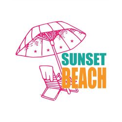 QualityPerfectionUS Digital Download - Sunset Beach - SVG File for Cricut, HTV, Instant Download