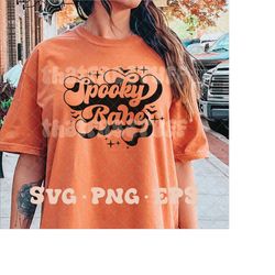 Spooky babe svg, spooky babe png, trendy halloween svg, trendy halloween png, spooky svg, spooky png, horror in this hou