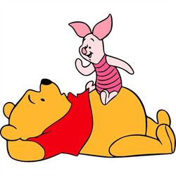 QualityPerfectionUS Digital Download - Winnie the Pooh and Piglet - PNG, SVG File for Cricut, HTV, Instant Download