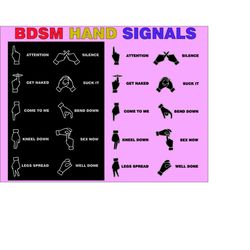 BDSM, Bdsm Svg, Bdsm hand symbol set, Bdsm svg Master Sign Language Journal Kinky Fetish Composition Book Bondage, Bdsm