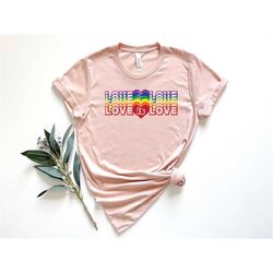 Love Is Love Shirt, Pride Heart Shirt, Pride Shirt, LGBTQ Shirt, Lesbian Shirt, Rainbow Heart Shirt, Gay Shirt, Proud Mo