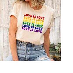 Love is Love T Shirt, Vintage Shirt, Pride Tshirt, LGBT Shirt, Love is Love Shirt, Pride Shirt, Ally shirt, Gay Pride