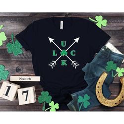 Lucky Arrows Shirt, Clover Shirt, Irish Arrows Shirt, Lucky Shirt, Irish Shirt, St Patty's Shirt, Shamrock Shirt, St Pat
