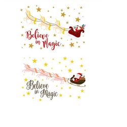 Christmas Believe Santa Cuttable Design SVG PNG DXF & eps Designs Cameo File Silhouette