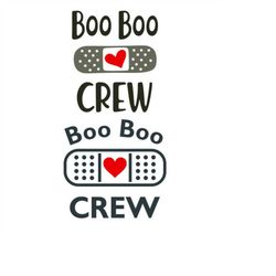 Boo Boo Crew School Nurse Pack Cuttable Design SVG PNG DXF & eps Designs Cameo File Silhouette