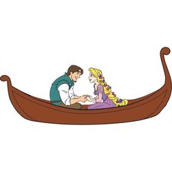 QualityPerfectionUS Digital Download - Tangled Rapunzel and Flynn Rider - PNG, SVG File for Cricut, HTV, Instant Downloa