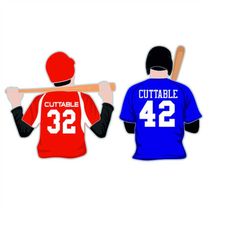Baseball Frame Name Jersey Cuttable Design SVG PNG DXF & eps Designs Cameo File Silhouette