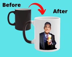 Bing Chilling Ice Cream Color Changing Mug, Bing Chilling Meme Heat Changing Mug, Prank Funny Gifts, Funny Mug