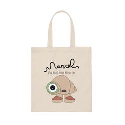 Marcel The Shell With Shoes On Canvas Tote Bag