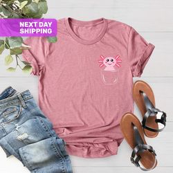 axolotl lover gift, funny cute axolotl shirt, animal lover g