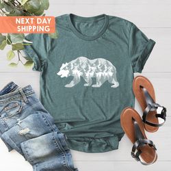 bear mountain shirt, camping bear shirt, nature bear shirt,