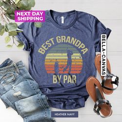 Best Grandpa By Par Shirt for Men, Grandpa Golf Shirts, Golf