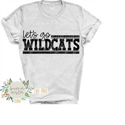 Let's Go Wildcats Mascot SVG Digital Cut File  PNG