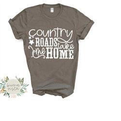 Country Roads Take Me Home SVG Digital Cut File  PNG & DXF