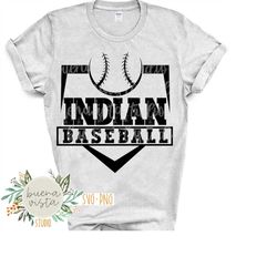 Indian Baseball Mascot SVG Digital Cut File  PNG