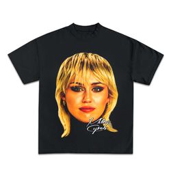 Miley Cyrus Shirt Vintage 90s Miley Cyrus Tshirt Graphic Tee Miley Cyrus Sweatshirt Bootleg Music Shirt Unisex Face tee