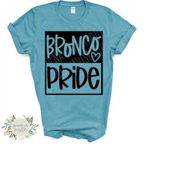 Bronco Pride Mascot SVG Digital Cut File  PNG