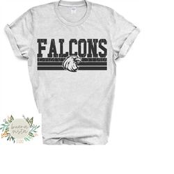 Falcons Mascot SVG Digital Cut File  PNG