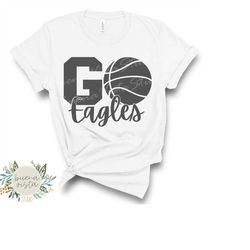 Go Eagles Basketball Mascot SVG Digital Cut File  PNG