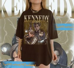 Leon Kennedy Vintage Shirt, Leon Vintage Shirt, Leon Residence Evil Shirt, Horror Game Shirt, Leon RE4 Shirt, Gamer Shir