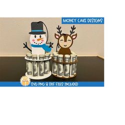 christmas money cake svg bundle vol 2, cardstock money cakes, money holder svg, cash holder, diy christmas gift, cricut,
