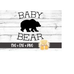 Baby Bear SVG, Baby Svg, Papa Bear Svg, Mama Bear Svg, Bear Svg, Svg Files, Svg for Cricut, Svg for Silhouette, Cut File