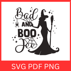 Bad And Boo Jee Svg | Bad And Boo Jee HALLOWEEN Design Svg | Ghost Svg