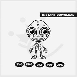 Alien SVG for Kids, Alien Cutout, cute alien svg-for prints, sublimation, cutting machines - Cricut, Silhouette, cutting