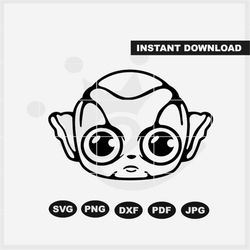 Cute Alien SVG, Alien SVG, png, dxf, pdf, jpg - perfect for prints, sublimation, and cutting machines such as Cricut, Si