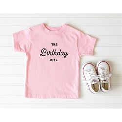 Youth Birthday Girl Shirt, Birthday Shirts, Minimalist Birthday Girl Shirt, Birthday Party Shirt, Birthday Squad Tee, Ki