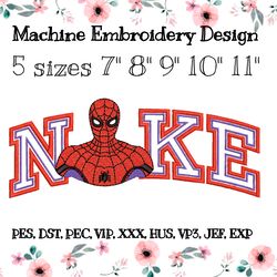 Nike embroidery design with Spiderman
