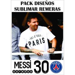 Lionel Messi PSG | T-shirt Design Bundle | Printable Tshirt | Sublimation | Football T-shirt Paris Saint Germain | Digit