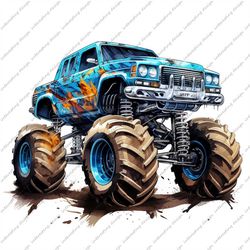 Monster Trucks Png , Monster Trucks Clip Art , Monster Trucks, Monster Trucks Dye Sublimation Design , Digital Download