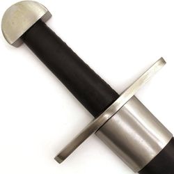 Medieval Warrior 10th Century Full Tang Tempered Steel Viking Real Sword Comes with Leather Scabbard