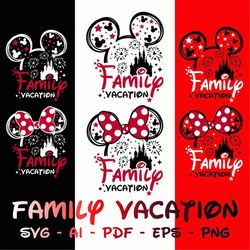 Family Vacation Svg, Bundle Vacation Svg, Family Trip Svg, Vacay Mode Svg, Magical Kingdom Svg, Svg, Png Files For Cricu