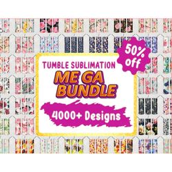 4000 Tumbler Designs Bundle PNG High Quality, Designs 20 oz sublimation, Bundle Design Template for Sublimation Digital