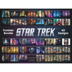 40 TV Series 20oz Skinny Straight, TV Series PNG, Star Trek Tumbler Bundle, Cartoon Character Png, Wars, Galaxy, Starshi