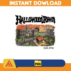 Halloween Town 1998 PNG, Vintage Halloween Town PNG, Halloween Town University PNG, Halloweentown Pumpkin Design (3)