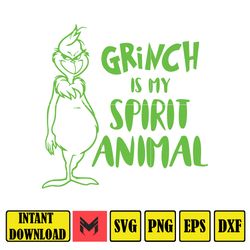 Grinch SVG, Grinch Christmas Svg, Grinch Face Svg, Grinch Hand Svg, Clipart Cricut Vector Cut File, Instant Download (28