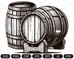 Wooden Barrel svg, Barrels Svg, Wine BarrelsSvg, Barrel Dxf, Barrel Png, Barrel Clipart, Barrel Files