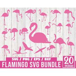 Flamingo SVG Bundle, Flamingo Svg, Pink Flamingo Svg, Flamingo Summer Svg, Flamingo Clipart,  Flamingo Cut File, Flaming