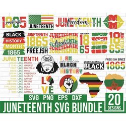 Juneteenth SVG PNG bundle, juneteenth sublimation png, Free-ish, Black History svg png, juneteenth is my independence da