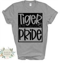 Tiger Pride Mascot SVG Digital Cut File  PNG