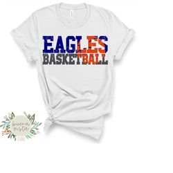 Eagles Basketball Mascot SVG Digital Cut File  PNG