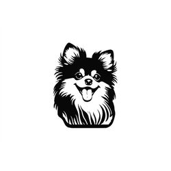 POMERANIAN HEAD SVG, Pomeranian Head Clipart, Pomeranian Head Svg Files For Cricut