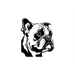 BULLDOG SVG, BULLDOG Clipart, Bulldog Svg Files For Cricut, Bulldog Silhouette Svg, Dog svg