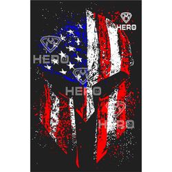 Spartan USA Flag Png Spartan Helmet File Download USA Red Flag Digital Download for TShirt American Flag Hero design for
